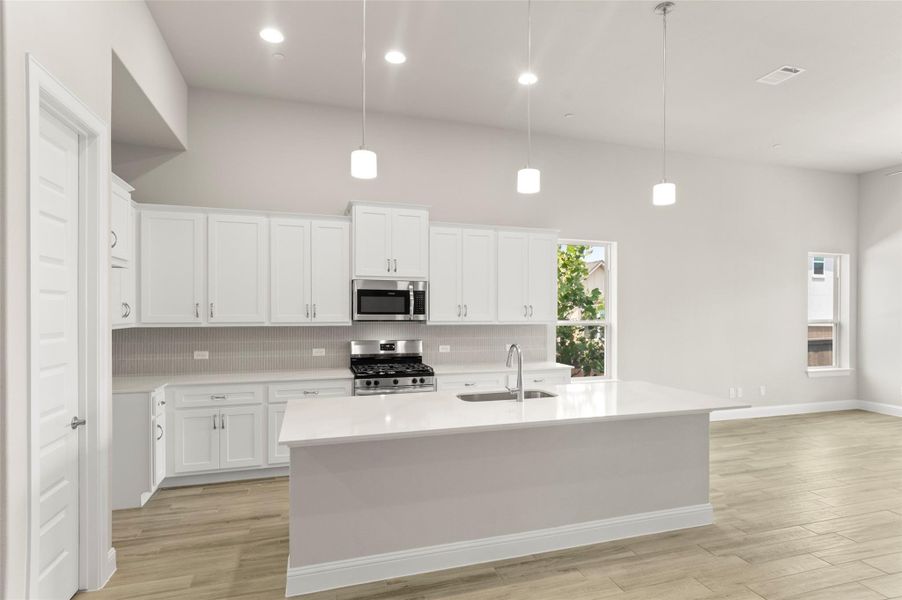 Furnished interior view inside a new home in Cross Creek, Cedar Park (Image 11).