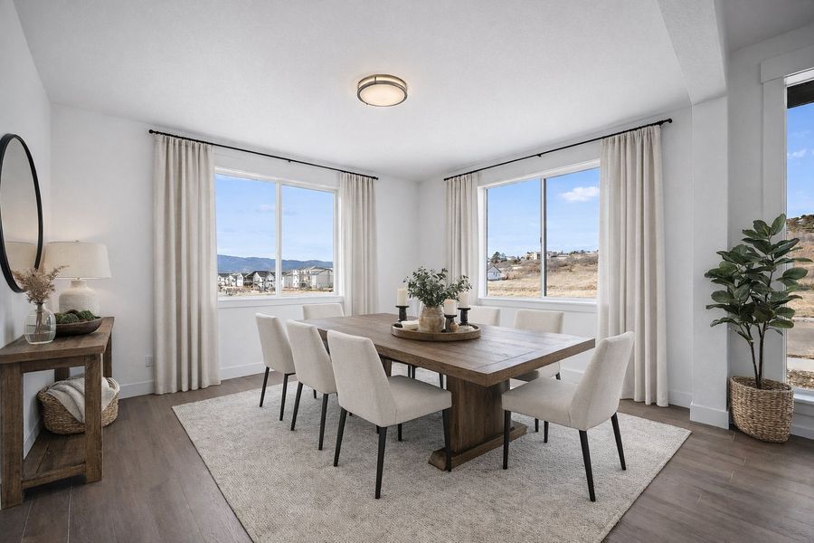 Furnished interior view inside a new home in Jackson Creek, Monument (Image 8).