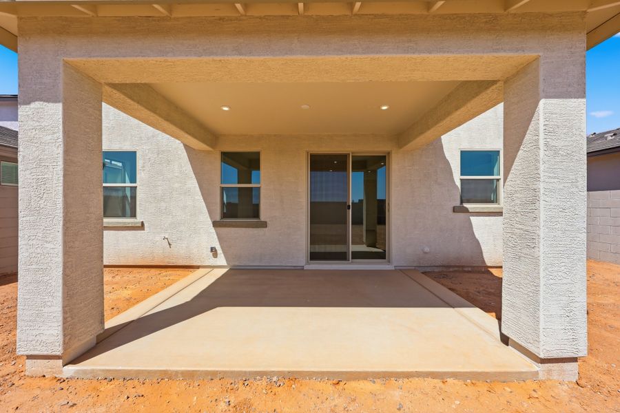 Exterior details and patio area of a home in Willows at Bella Vista Farms, San Tan Valley (Image 2). Exterior details and patio area of a home in Willows at Bella Vista Farms, San Tan Valley (Image 2).