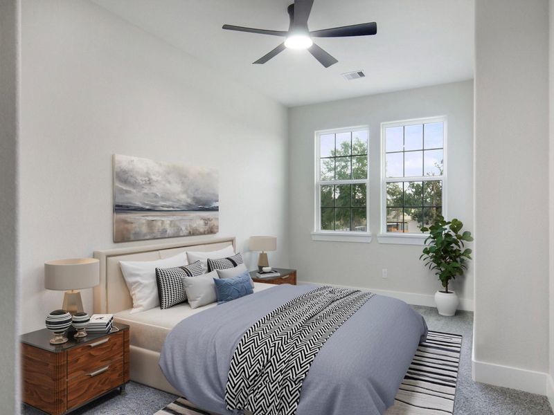 Furnished interior view inside a new home in , Cleveland (Image 7).