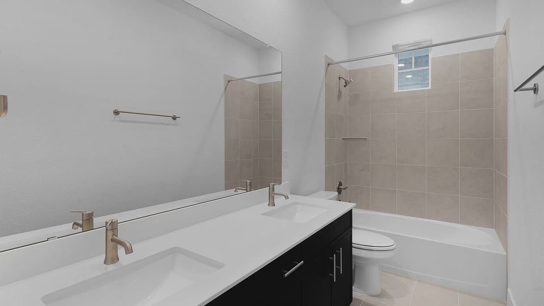 Furnished interior view inside a new home in Lariat, Liberty Hill (Image 9).