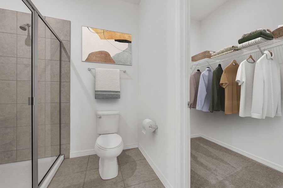 Primary Bathroom and Closet Primary Bathroom and Closet