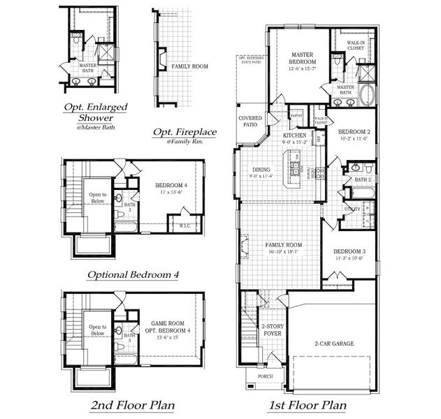 2D floor plan layout of this home in Heartland, Heartland, TX (Image 3).