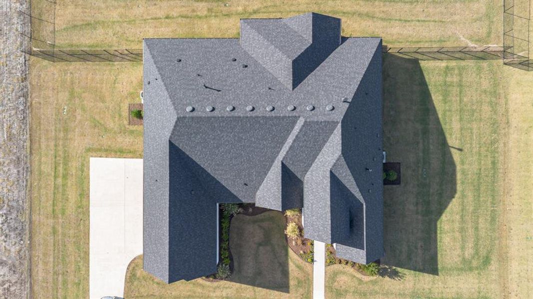 View from above of property