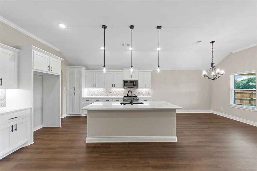 Furnished interior view inside a new home in , Greenville (Image 9).
