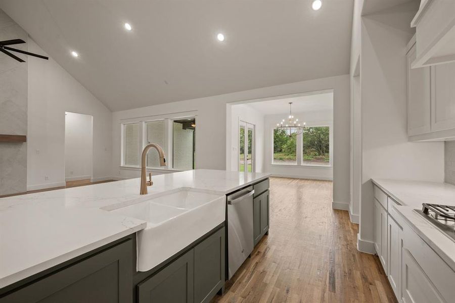 Furnished interior view inside a new home in Rolling Creek Ranch, Aledo (Image 8).