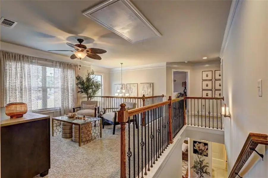 Furnished interior view inside a new home in Nine Oaks, Locust Grove (Image 8).