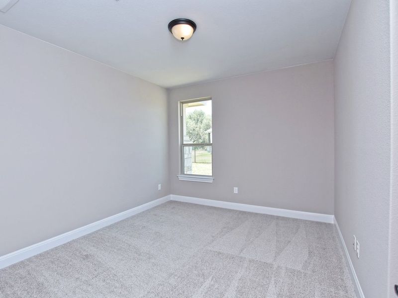 Representative unfurnished interior of a home built from the San Simeon I by Giddens Homes in Clearwater Ranch, Liberty Hill (Image 401).