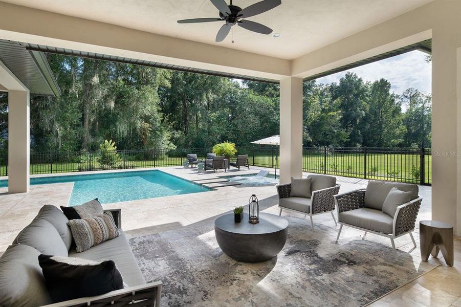 Exterior details and patio area of a home in , Ocala (Image 3).
