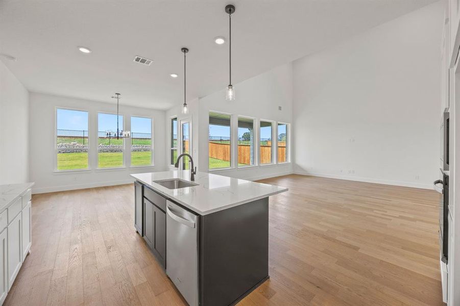 Furnished interior view inside a new home in Chatham Reserve, Providence Village (Image 10).