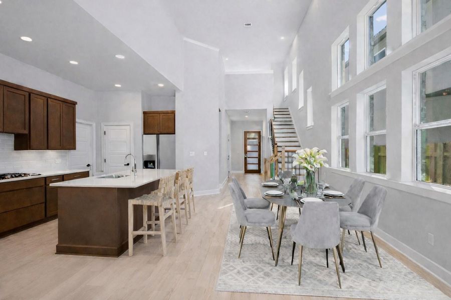 Shiloh Kitchen - Dining Area (Staged) (photo is of a similar home with similar design features; actual design features may vary)