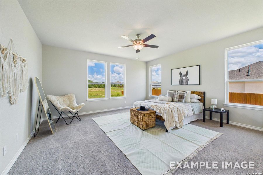 Furnished interior view inside a new home in Potranco Oaks, Castroville (Image 28).