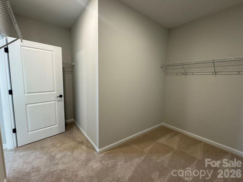 Primary closet Primary closet