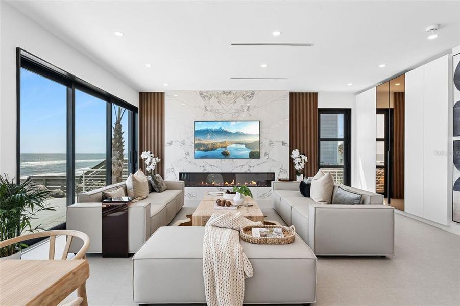 Furnished interior view inside a new home in , New Smyrna Beach (Image 50).