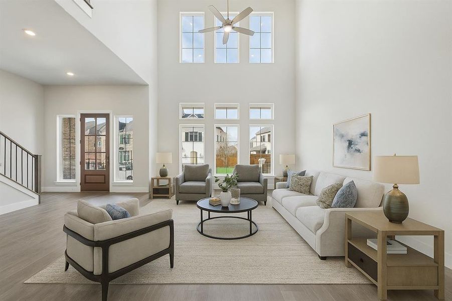 Virtual Staging of Living Room