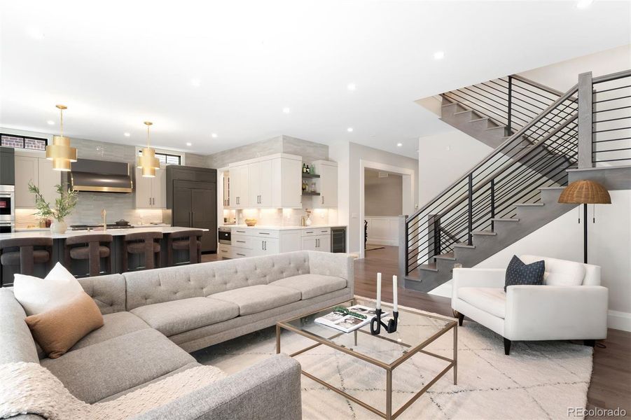 Furnished interior view inside a new home in , Denver (Image 14). Furnished interior view inside a new home in , Denver (Image 14).