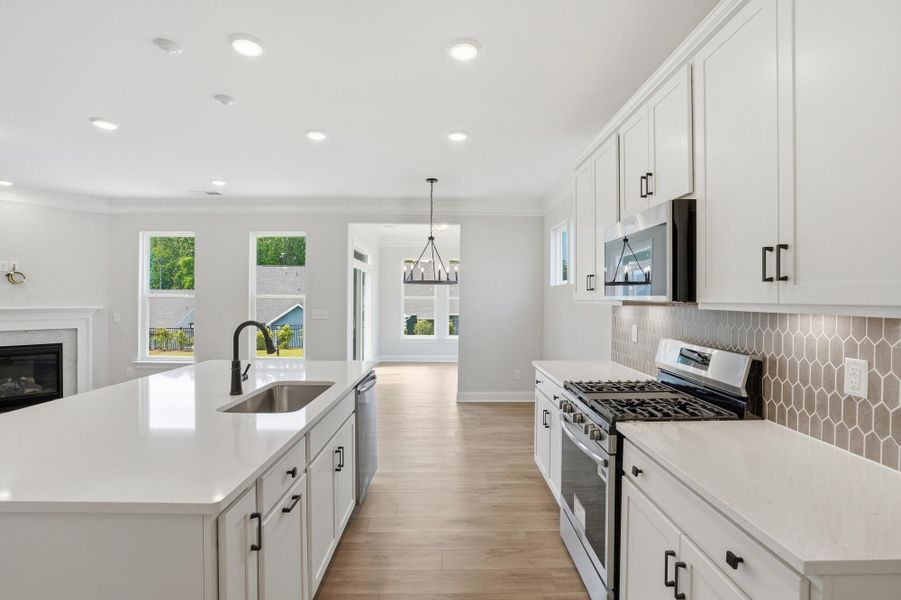 Furnished interior view inside a new home in Villas at Prestwick, Mooresville (Image 9).
