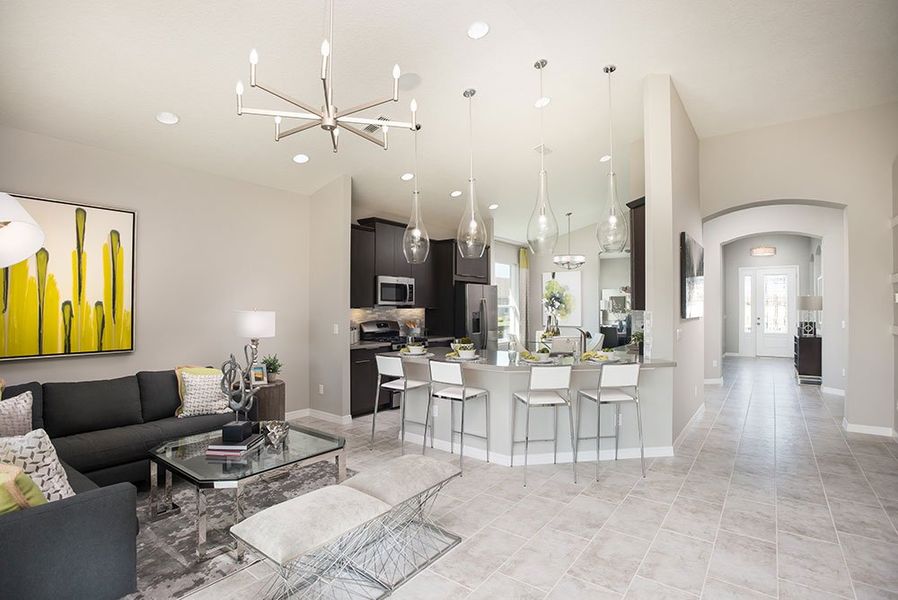 Representative furnished interior of a home built from the Saint Thomas by Taylor Morrison in Central Park, Port St. Lucie (Image 5).