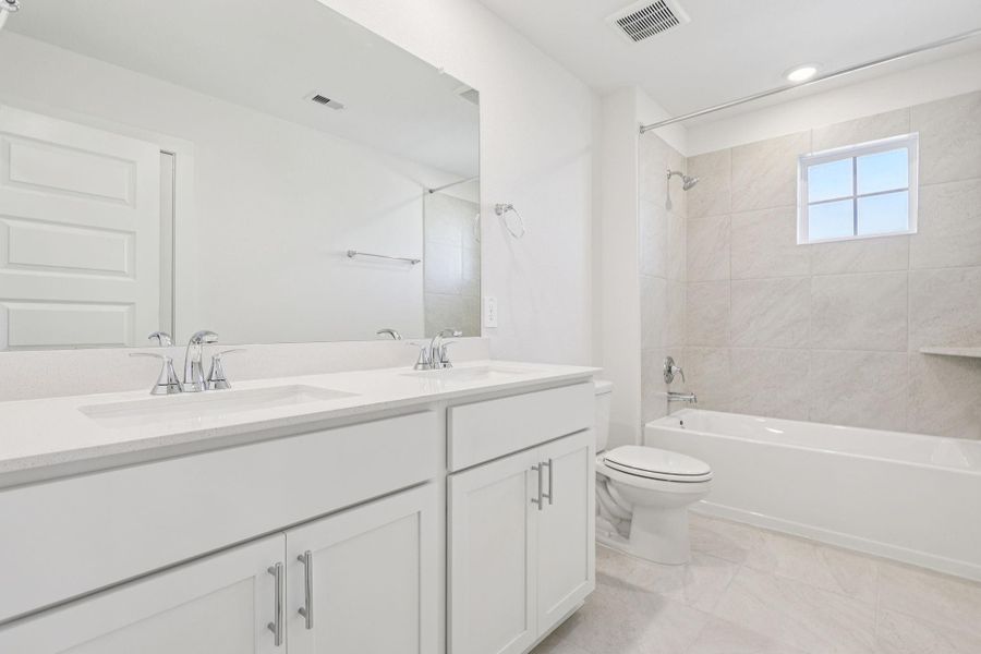 Photo is not of the actual home, but is an inspirational photo of builder’s model home and may depict options, furnishings, and/or decorator features that are not included