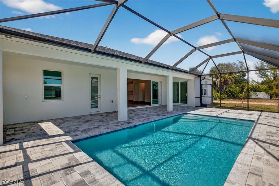Exterior details and patio area of a home in Cape Coral, Cape Coral (Image 3).