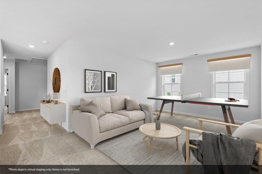 Furnished interior view inside a new home in Brooke Hill, Lewisville (Image 11). Furnished interior view inside a new home in Brooke Hill, Lewisville (Image 11).