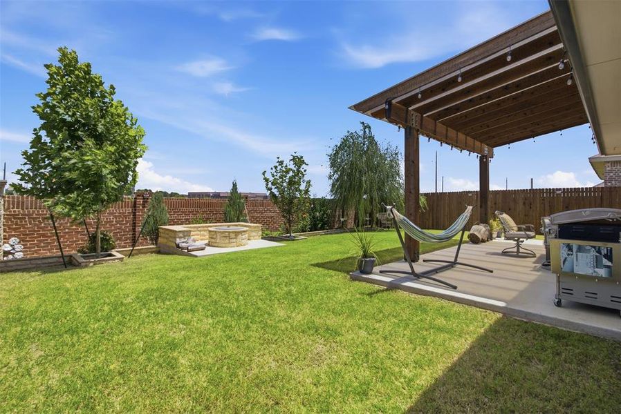 Exterior details and patio area of a home in Kings Ridge, Denton (Image 26). Exterior details and patio area of a home in Kings Ridge, Denton (Image 26).