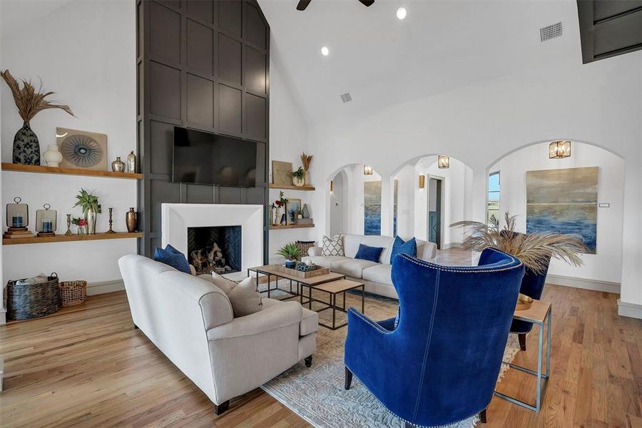 Furnished interior view inside a new home in , Aledo (Image 35).