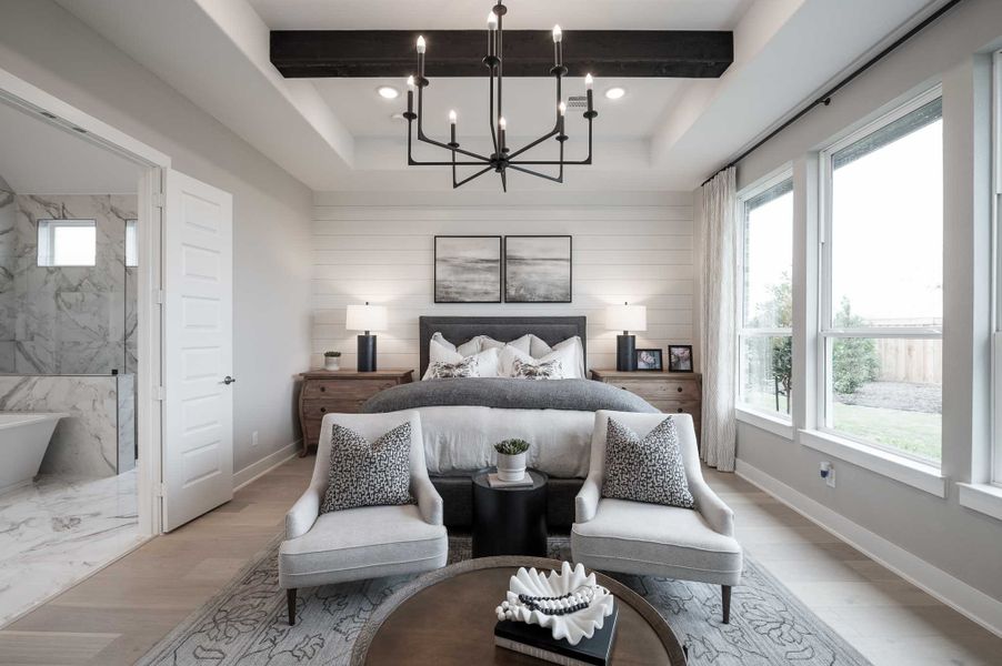 Representative furnished interior of a home built from the Milan by Tri Pointe Homes in Dunham Pointe, Cypress (Image 34).