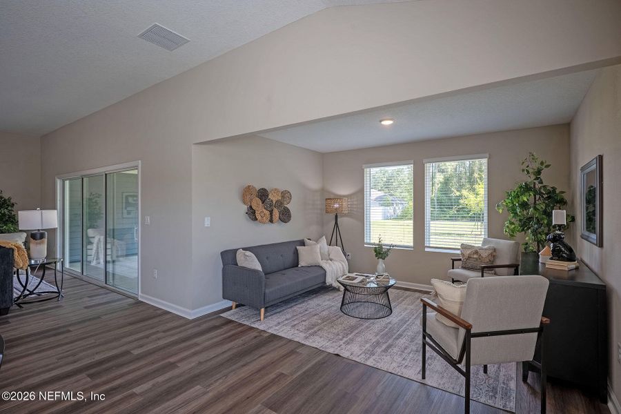 Furnished interior view inside a new home in Edinburgh Village, Jacksonville (Image 43).
