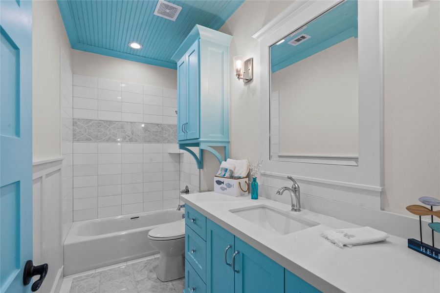 Furnished interior view inside a new home in , Bayou Vista (Image 18).