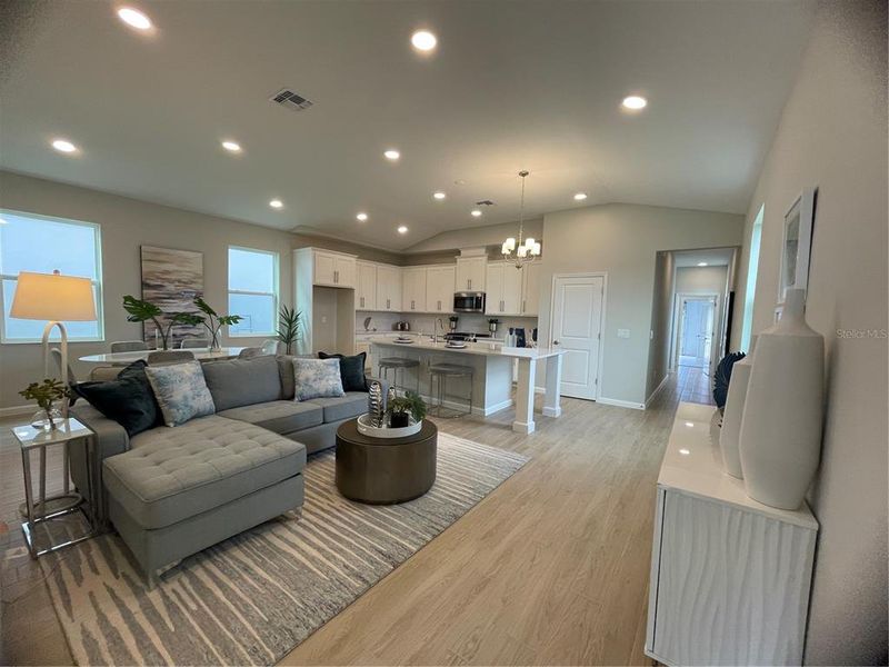 Furnished interior view inside a new home in Center Lake on the Park, St. Cloud (Image 23).