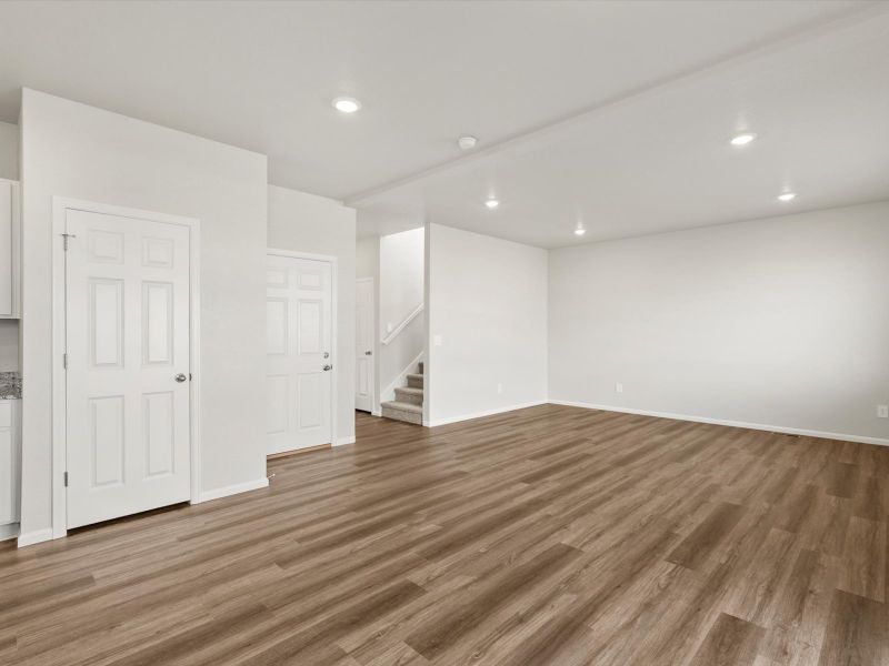 Spacious, unfurnished interior of a new home in Lorson Ranch : The Springs Collection, Colorado Springs (Image 11). Spacious, unfurnished interior of a new home in Lorson Ranch : The Springs Collection, Colorado Springs (Image 11).