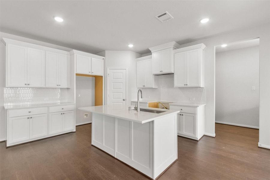 Furnished interior view inside a new home in Park at Eldridge, Sugar Land (Image 9). Furnished interior view inside a new home in Park at Eldridge, Sugar Land (Image 9).