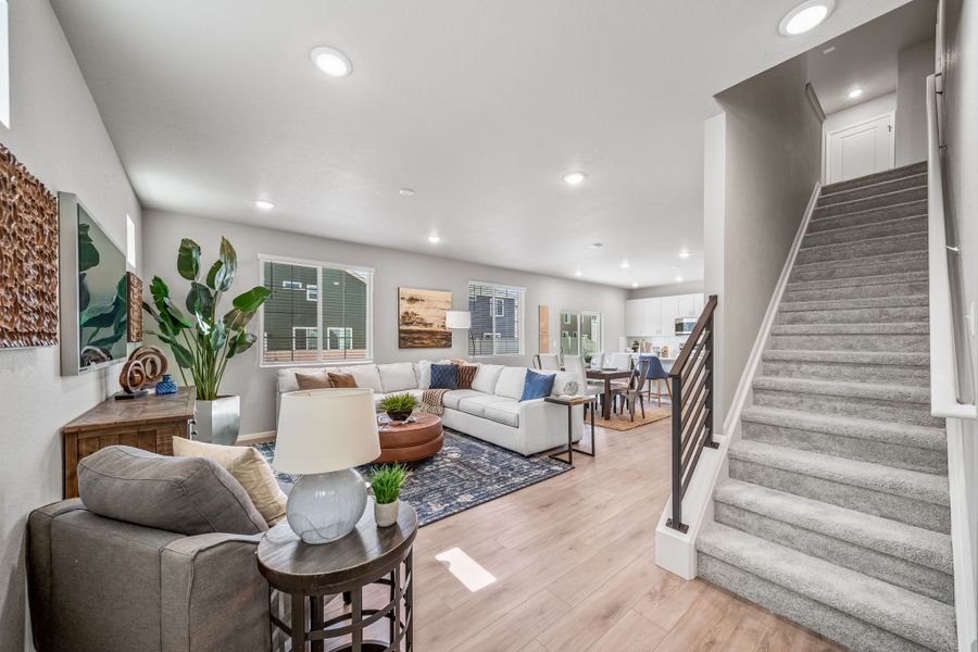 Furnished interior view inside a new home in Bradley Heights, Colorado Springs (Image 12).