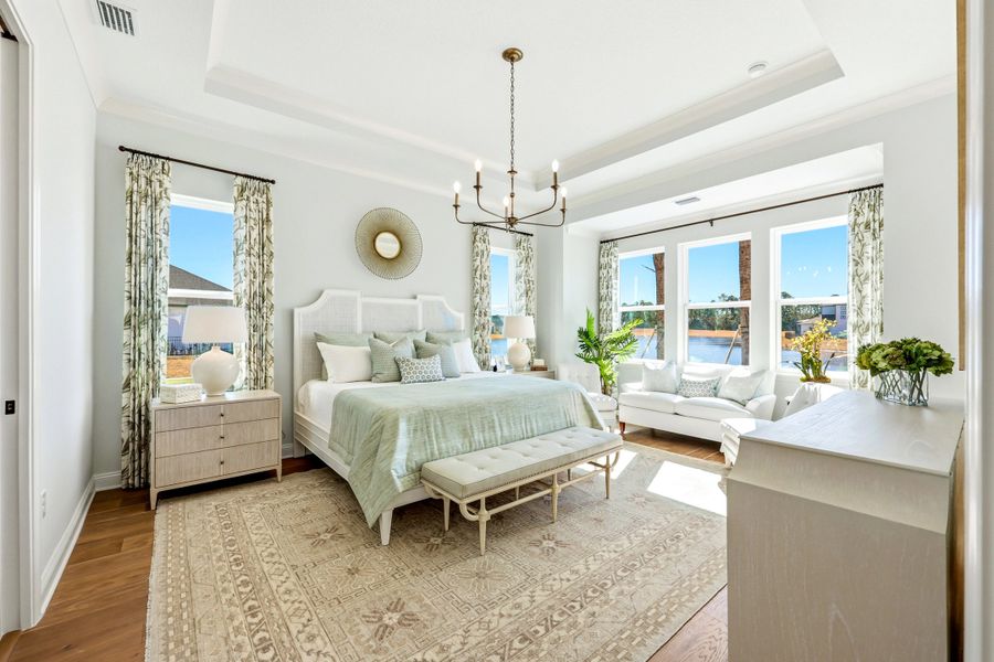 Furnished interior view inside a new home in Amelia National Country Club, Fernandina Beach (Image 33).