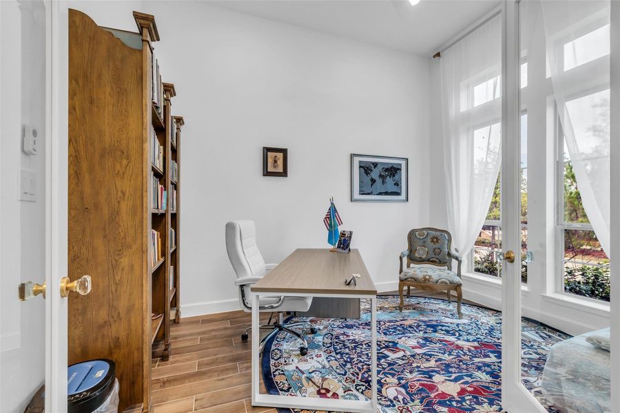 Study with large windows Study with large windows