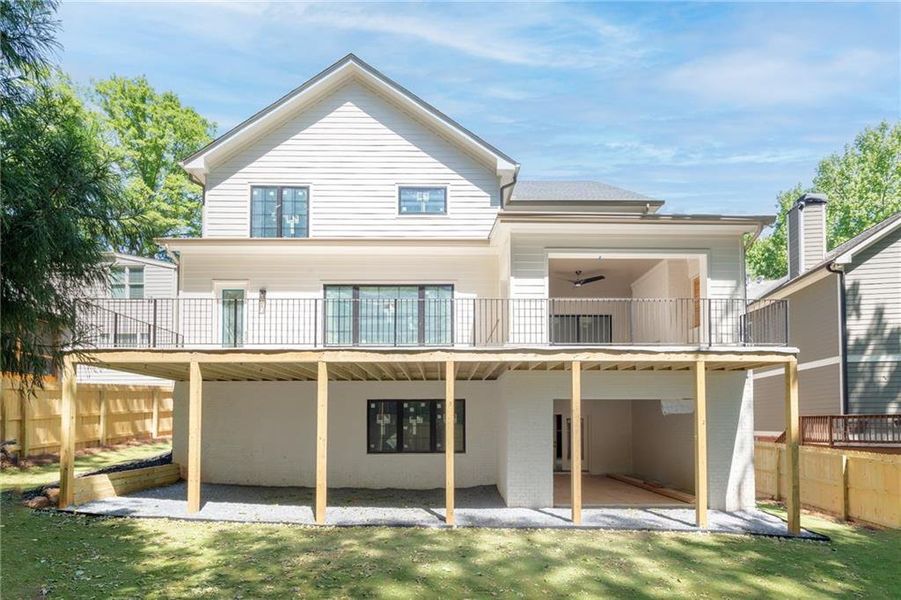 Exterior details and patio area of a home in , Atlanta (Image 16).