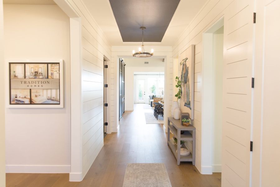 Representative furnished interior of a home built from the 5531 by Tradition Homes in Windsong Ranch, Prosper (Image 12).