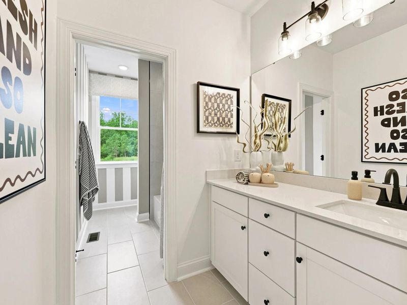 Representative furnished interior of a home built from the The Barrington by Davidson Homes LLC in Rockport, Wake Forest (Image 37).