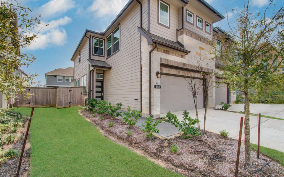 Exterior details and patio area of a home in , Cypress (Image 28).