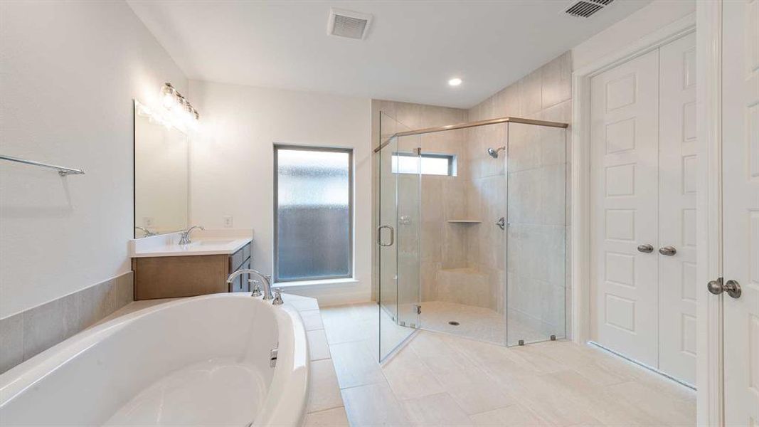 Furnished interior view inside a new home in Devonshire - Reserve 50', Forney (Image 9). Furnished interior view inside a new home in Devonshire - Reserve 50', Forney (Image 9).