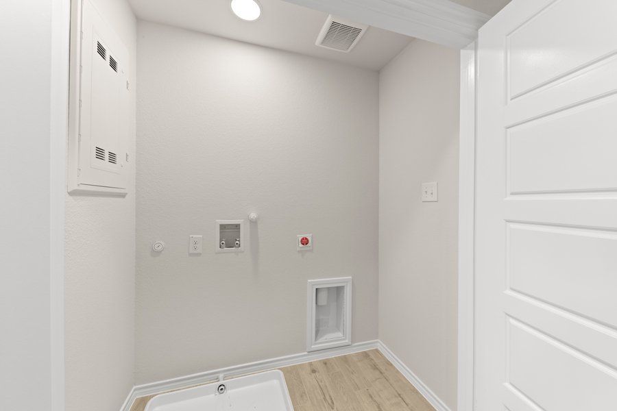 Front exterior of a new home in Sanger Circle, Sanger, TX, highlighting curb appeal (Image 25). Front exterior of a new home in Sanger Circle, Sanger, TX, highlighting curb appeal (Image 25).