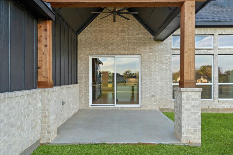 Exterior details and patio area of a home in , Montgomery (Image 4). Exterior details and patio area of a home in , Montgomery (Image 4).