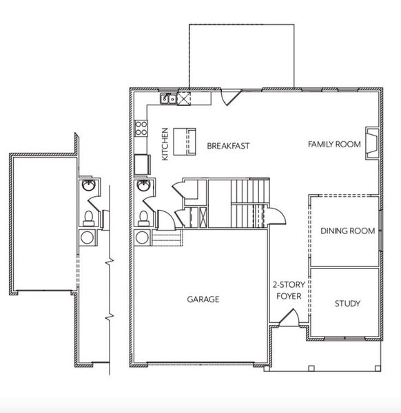 2D floor plan layout of this home in Hellen Valley, Braselton, GA (Image 3). 2D floor plan layout of this home in Hellen Valley, Braselton, GA (Image 3).