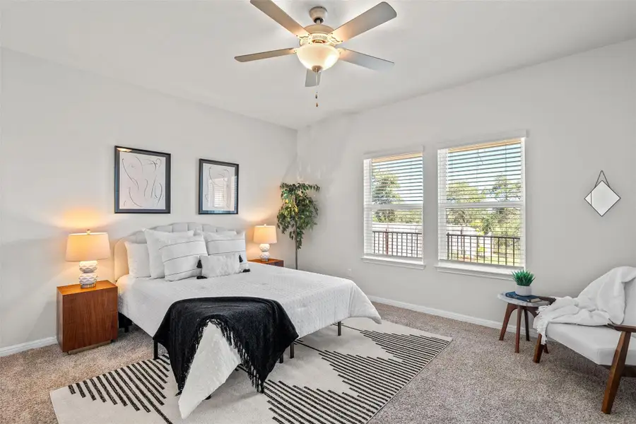 Spacious primary bedroom. Spacious primary bedroom.