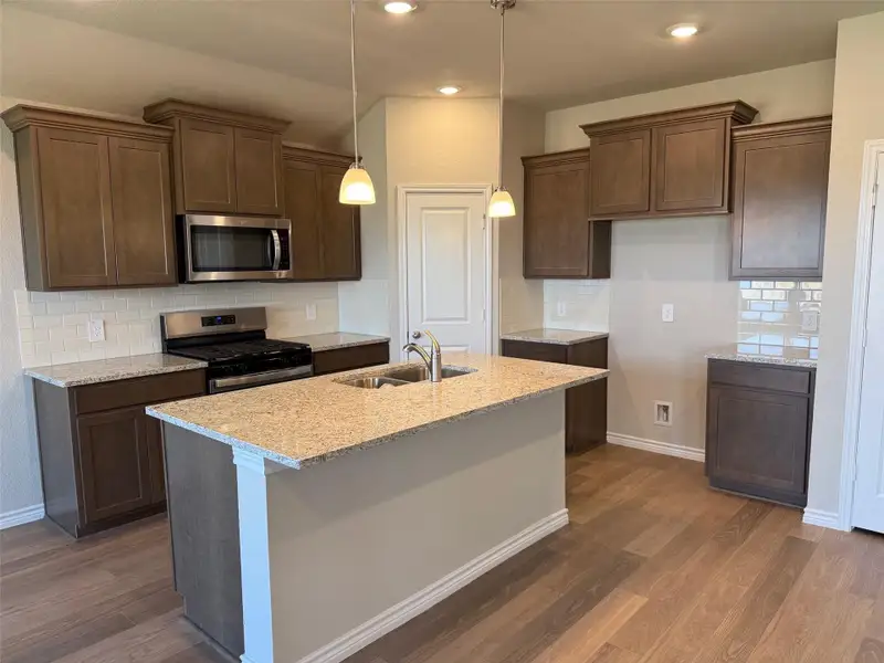 Furnished interior view inside a new home in Southern Pointe, College Station (Image 5). Furnished interior view inside a new home in Southern Pointe, College Station (Image 5).