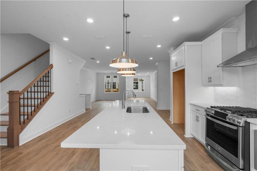 Furnished interior view inside a new home in Millcroft Townhomes, Buford (Image 3).