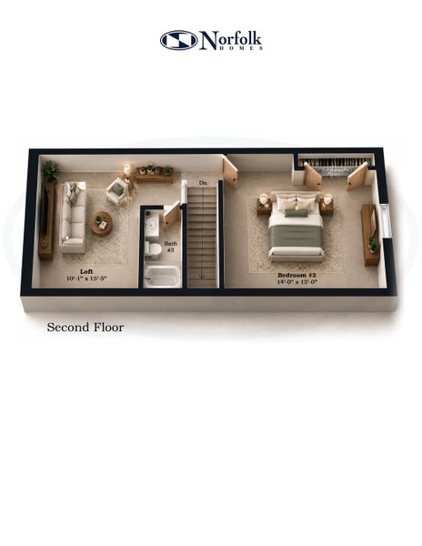 2D floor plan layout for the The Arbor by Norfolk Homes in Wellesley Woods, Ypsilanti, MI (Image 3). 2D floor plan layout for the The Arbor by Norfolk Homes in Wellesley Woods, Ypsilanti, MI (Image 3).
