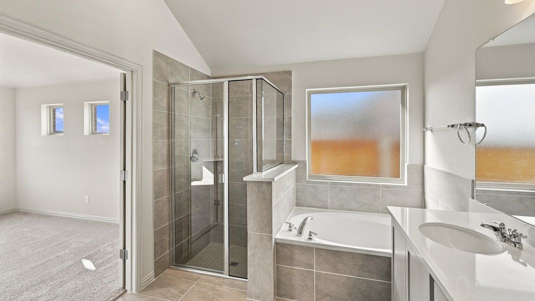 Furnished interior view inside a new home in The Oaks, Red Oak (Image 35).