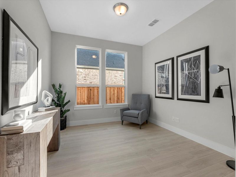 Furnished interior view inside a new home in Dunham Pointe 60′, Cypress (Image 18).